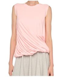 Norma Kamali - Twist Sleeveless Top - Lyst