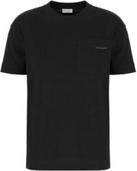Brunello Cucinelli - Cotton Jersey T-Shirt With Shiny Tab - Lyst