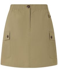 Barbour - Elastic Waistband Cargo Mini Skirt - Lyst