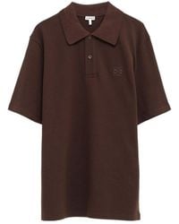 Loewe - Embroidered Short-Sleeved Polo Shirt - Lyst