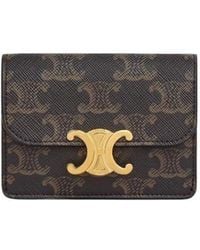 Celine - Card Holder Triomphe - Lyst