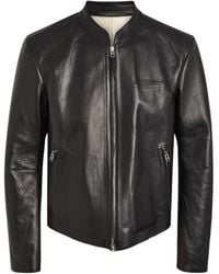 Tom Ford - Stand-Up Collar Leather Jacket - Lyst