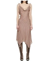 KNWLS - Tess Draped Midi Dress - Lyst