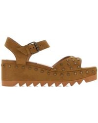 Stella McCartney - Ankle Strap Platform Sandals - Lyst