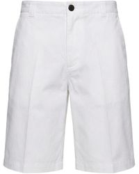 Gucci - Cotton Poplin Shorts With Webbing - Lyst