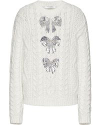 Valentino - Knitted Inlaid Pullover - Lyst