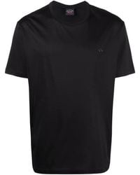 Paul & Shark - Embroidered Logo T-Shirt - Lyst