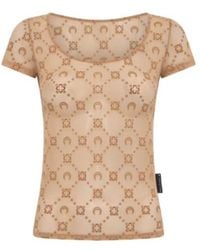 Marine Serre - Flock Open Neck Top - Lyst