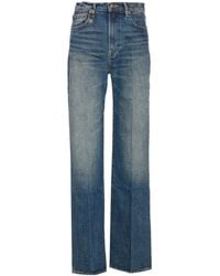 R13 - Logo-Patch Straight-Leg Jeans - Lyst