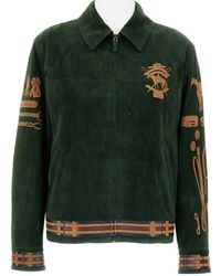 Ralph Lauren - Long-Sleeved Leather Jacket - Lyst