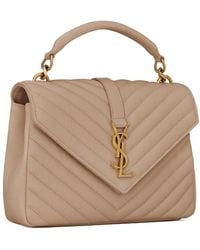 Saint Laurent - Collège Quilted Medium Shoulder Bag - Lyst