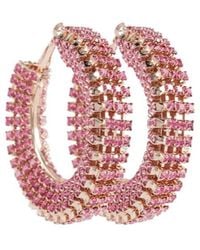 Magda Butrym - Crystal-Embellished Hoop Earrings - Lyst