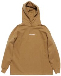Acne Studios - Logo Printed Drop Shoulder Hoodie - Lyst