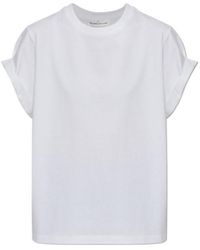Victoria Beckham - Rolled-Sleeve T-Shirt - Lyst