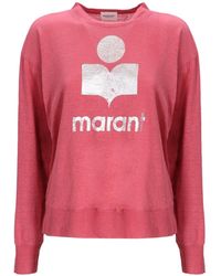 Isabel Marant - Étoile Logo Printed Long-Sleeved T-Shirt - Lyst