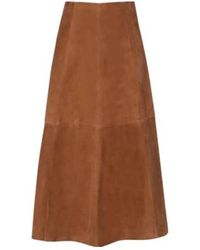 Jonathan Simkhai - Bonnie Suede Midi Skirt - Lyst