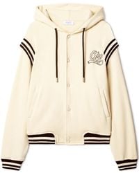 Off-White c/o Virgil Abloh - 'Off Fleece' Varsity Hoodie - Lyst