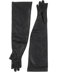 Rick Owens - Solid Color Leather Gloves - Lyst