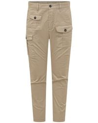 DSquared² - Mid-Rise Cargo Trousers - Lyst