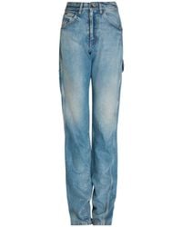 Maison Margiela - High-Rise Straight-Leg Jeans - Lyst