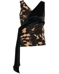 Nanushka - Draped Print Top - Lyst