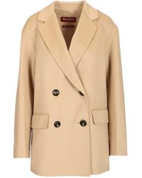 Max Mara - Studio Omelia Double-Breasted Coat - Lyst