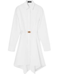 Versace - Long-Sleeved Shirt Dress - Lyst