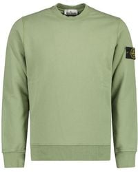 Stone Island - Logo-Patch Sweatshirt - Lyst