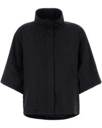 Herno - Laminar High Collar Zip Cape - Lyst