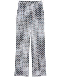Max Mara - Studio High-Waist Pattern-Printed Trousers - Lyst