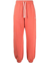 Marcelo Burlon - Logo-Embroidered Cotton Track Pants - Lyst