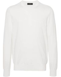 Fay - Ribbed Crew Neck Knitwear - Lyst
