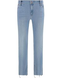 Mother - The Mid Rise Dazzler Ankle Fray Jeans - Lyst