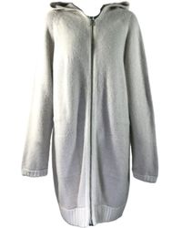 Max Mara - Long-Sleeved Hooded Knitted Cardigan - Lyst