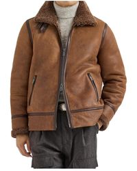 Brunello Cucinelli - Shearling Aviator Jacket - Lyst