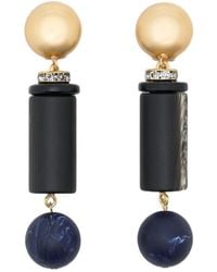 Giorgio Armani - Geometric Drop Earrings - Lyst