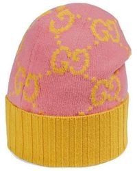 Gucci - Gg Logo Intarsia Knit Beanie - Lyst