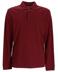 BOSS - Logo-Embroidered Cotton Polo Shirt - Lyst