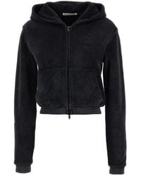T By Alexander Wang - Terry Zip-Up Hoodie - Lyst
