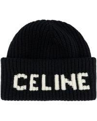 Celine - Ribbed Hat - Lyst