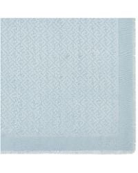 Fendi - Ff Jacquard Frayed-Edge Scarf - Lyst