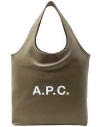 A.P.C. - Ninon Logo Detailed Medium Tote Bag - Lyst
