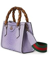 Gucci - Diana Small Python Tote Bag - Lyst