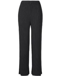 Issey Miyake - Hatching Pleats Trousers - Lyst