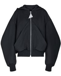 The Attico - The Hooded Zip-Up Bomber Jacket - Lyst