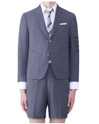 Thom Browne - Bar Striped Single Breasted Jacket - Lyst
