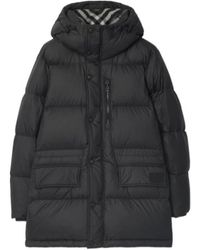 Burberry - Nylon Hooded Puffer Jacket - Lyst