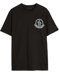 Moncler - New Badge Logo-Print Cotton T-Shirt - Lyst
