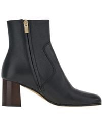 Ferragamo - Ferragamo Otello Buckle-Detail Block-Heel Ankle Boots - Lyst