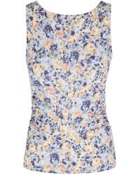Ulla Johnson - Floral Gathered Top - Lyst